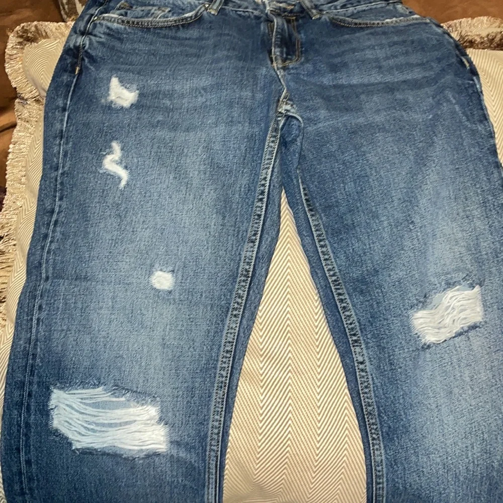 ALL SAINTS MID INDIGO BLUE JEANS. - Picture 9 of 10